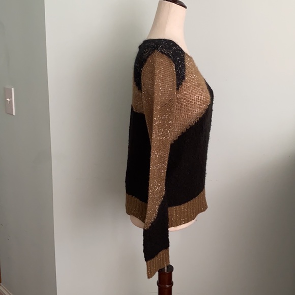 Alice + Olivia Opal Metallic Crewneck Sweater - S - Picture 8 of 15